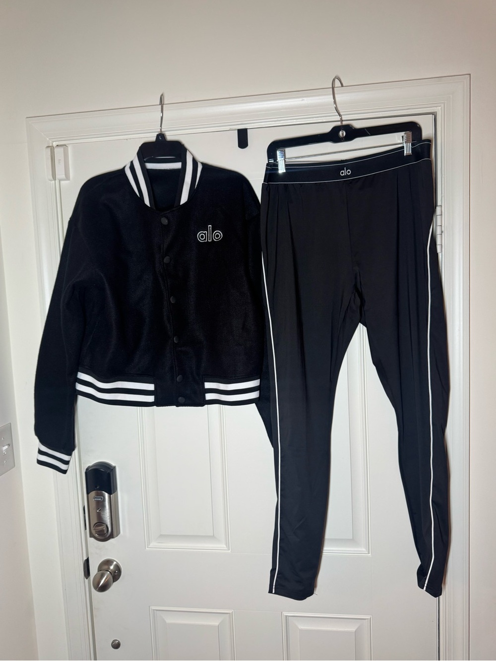 Black Jacket with Leggings and Top. 3-Piece Set. No Brand. Brand New.